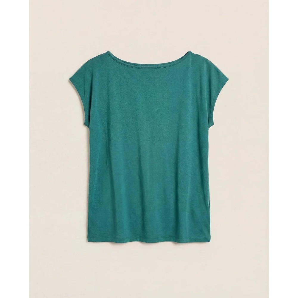 Seventy Eight and Sunny Brentwood Boat Neck Top In Deep Teal Size L New With Tag